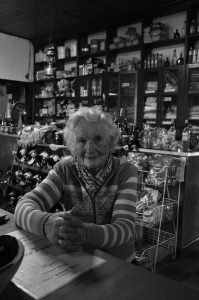 old lady in shop - a customer you know by name